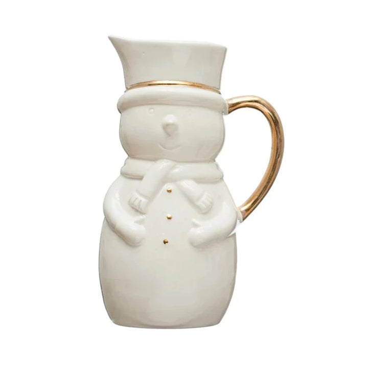 Snowman Pitcher Bonjour Fete Party Supplies Christmas Holiday Kitchen & Entertaining