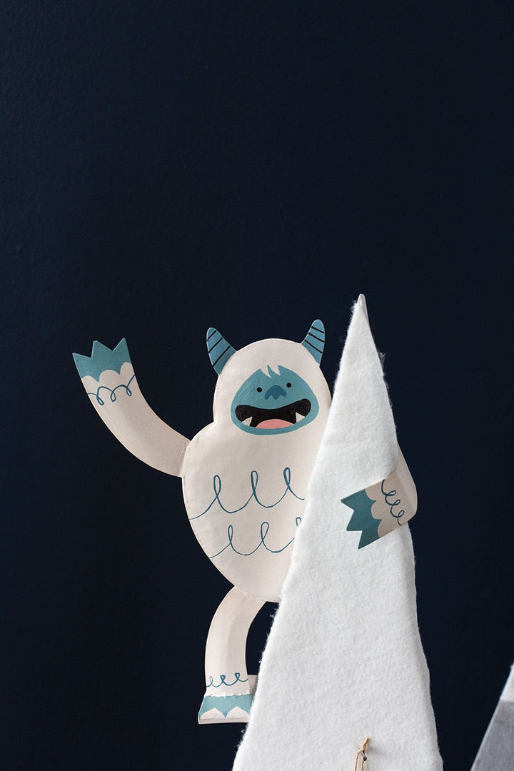YETI CHRISTMAS TREE TOPPER Accent Decor Tree Topper Bonjour Fete - Party Supplies